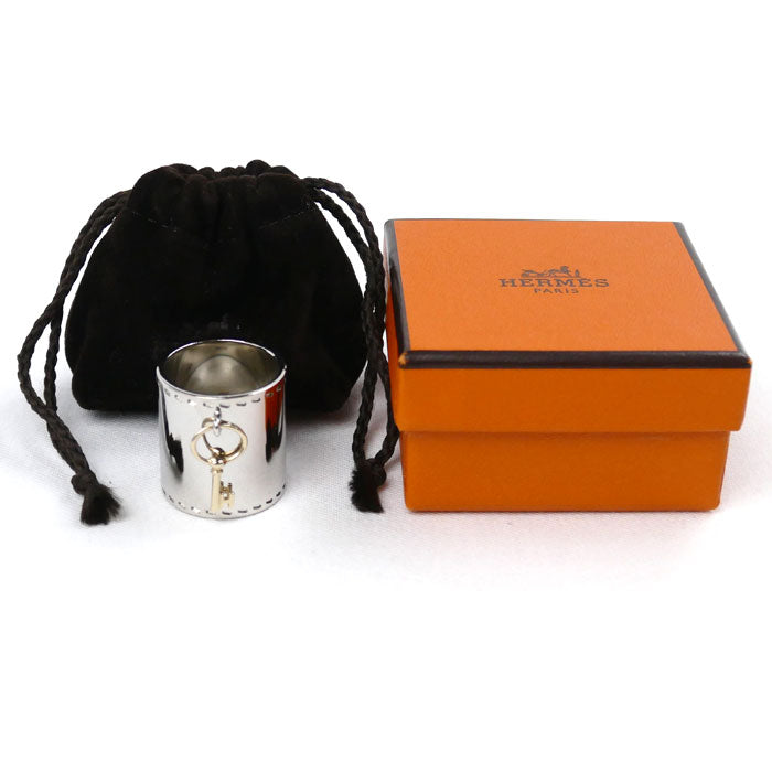 HERMES エルメス メタル GP キーチャーム スカーフリング 21.4g レディース【中古】【極美品】