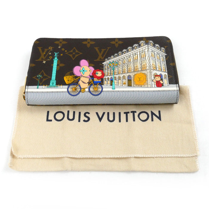 LOUIS VUITTON ルイ・ヴィトン ジッピーウォレット ヴィヴィエンヌ 長財布 ラウンドファスナー モノグラム ブラウン M81544 IC レディース【中古】【美品】