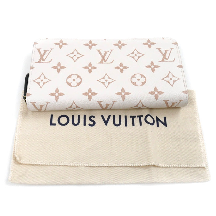 LOUIS VUITTON ルイ・ヴィトン ジッピーウォレット 長財布 ラウンドファスナー モノグラム・デュンヌ ベージュ M83093 IC レディース【中古】【極美品】