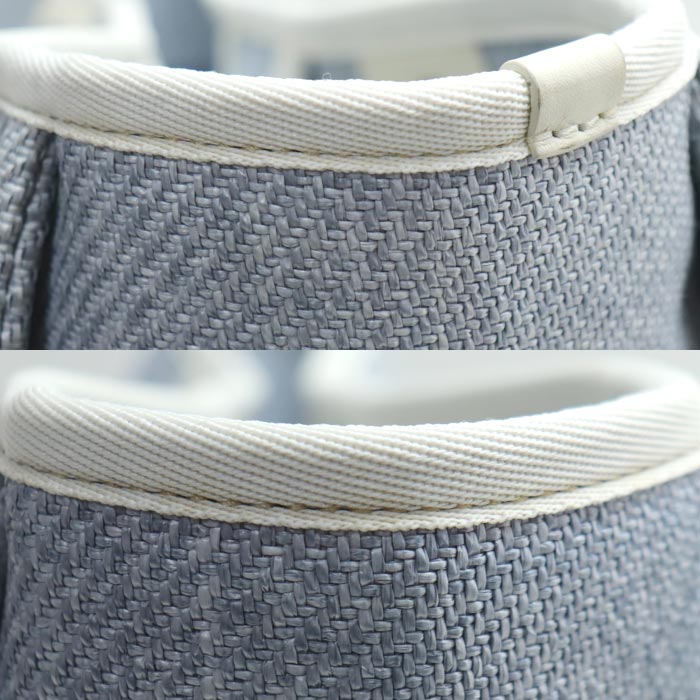 CHANEL シャネル ドーヴィル チェーントートMM トートバッグ ブルー ホワイト A67001 レディース【中古】