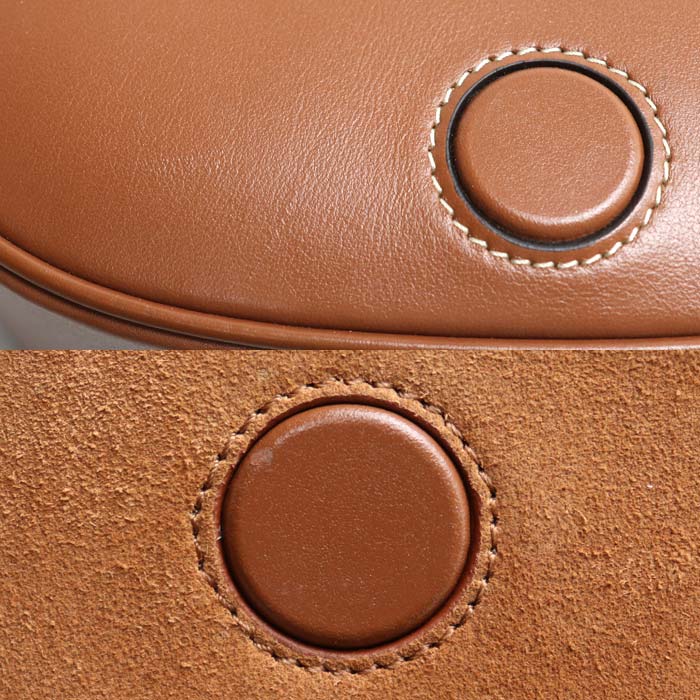 CELINE セリーヌ フォルコ キュイル トリオンフ ショルダーバッグ タン 198263DU3.04LU レディース【中古】【美品】