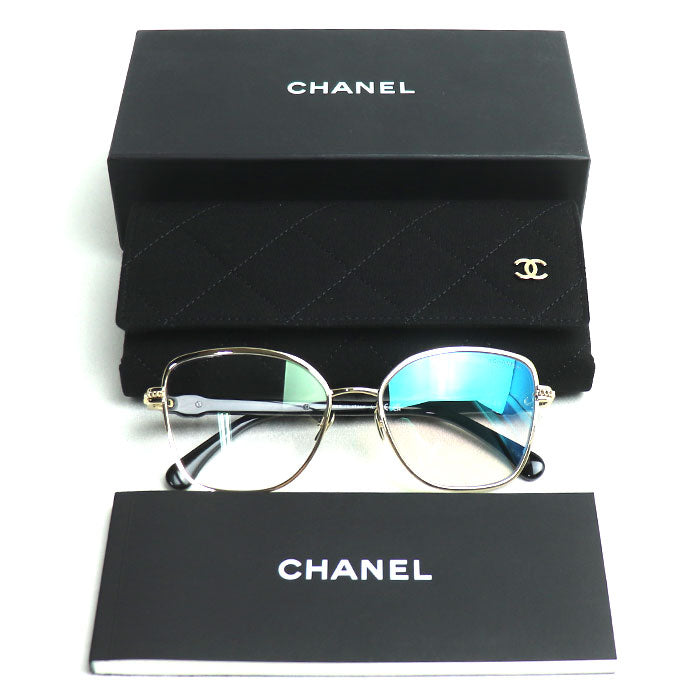CHANEL シャネル ココマーク チェーンモチーフ サングラス 2212-S レディース C.395/SB 57□17 140【中古】