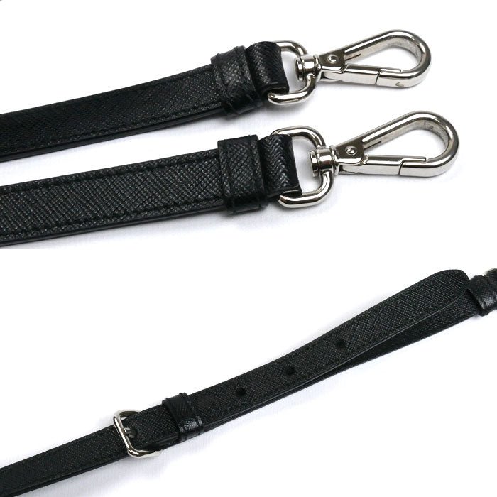 PRADA プラダ インプントゥ 2Wayショルダーバッグ ブラック 1BG740 キルティング レディース【中古】