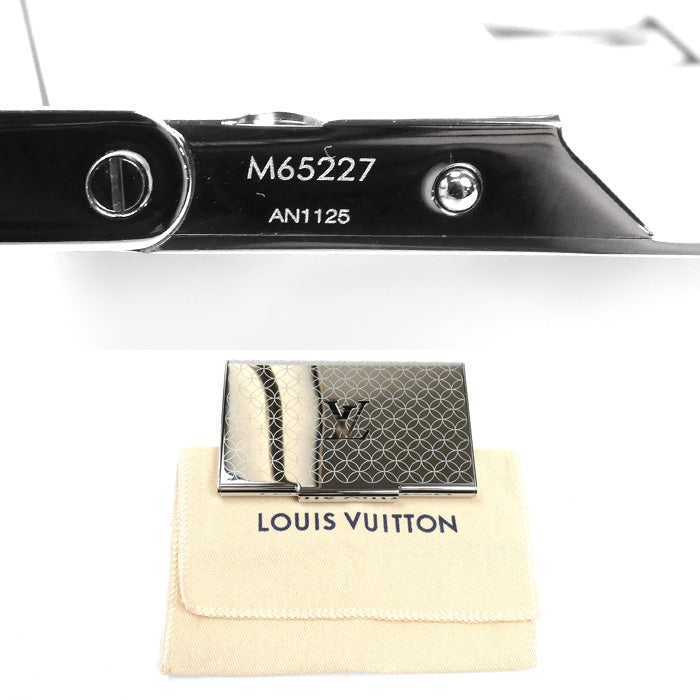 LOUIS VUITTON ルイ・ヴィトン ポルト カルト シャンゼリゼ カードケース シルバー M65227 AN1125 メンズ【中古】【美品】