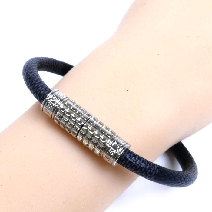 LOUIS VUITTON ルイ・ヴィトン ダミエグラフィットキャンバス ディジット ダミエ・グラフィット ブレスレット M6626D BC0291 21cm メンズ【中古】