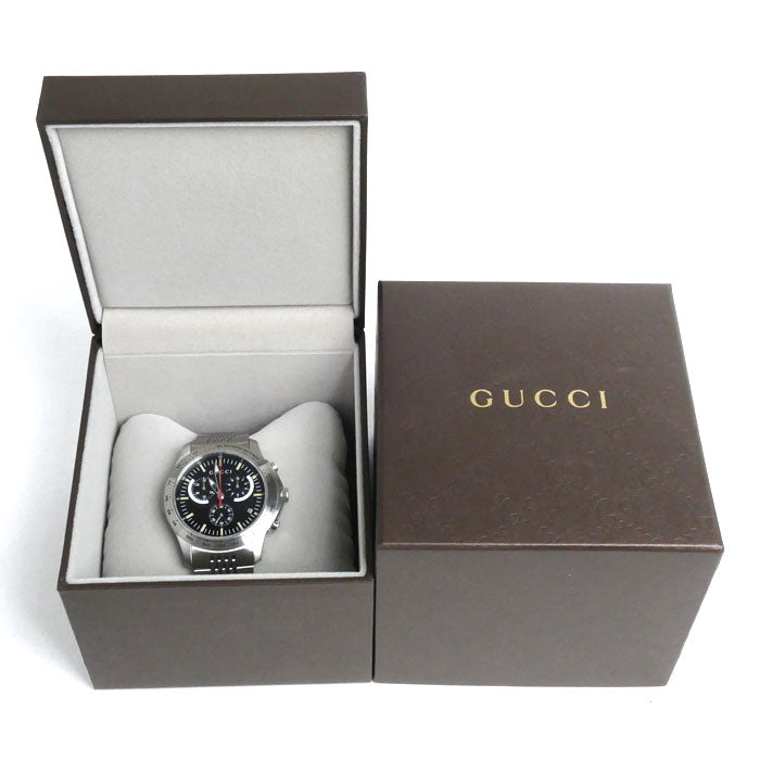 GUCCI グッチ Gタイムレス クロノグラフ 腕時計 電池式 YA126254/126.2 メンズ【中古】