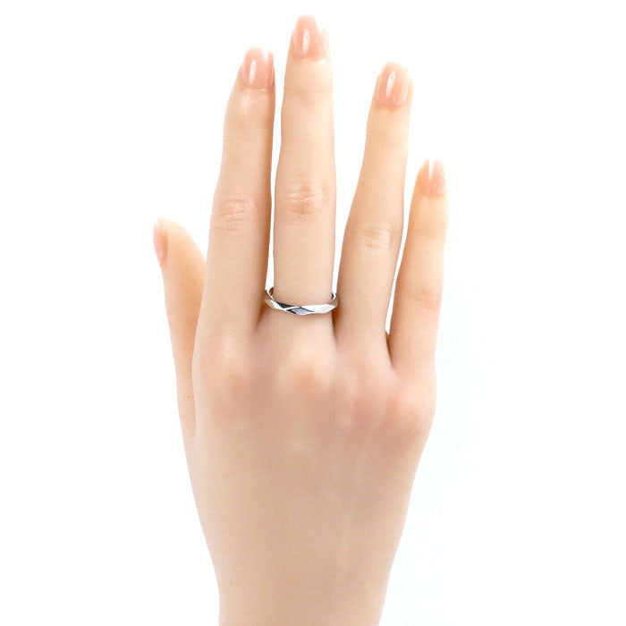 Boucheron ブシュロン Pt950プラチナ ファセット ミディアム リング・指輪 JAL00014 15.5号 56 4.8g レディース【中古】【美品】
