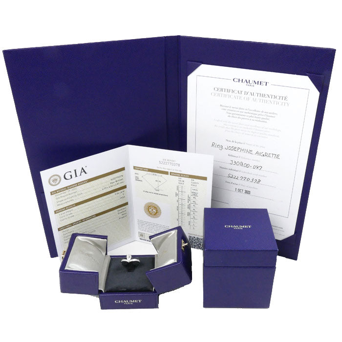 Chaumet ショーメ Pt950プラチナ ジョセフィーヌ エグレット リング・指輪 J3OG00-047 ダイヤモンド0.54ct 7号 4g レディース【中古】【美品】