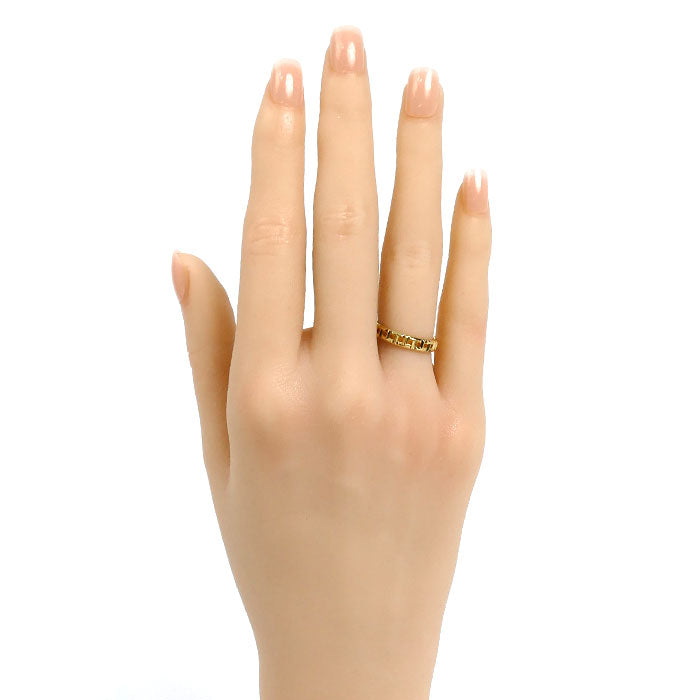 TIFFANY&Co. ティファニー K18YG イエローゴールド Tトゥルー ナロー リング・指輪 62507780 8号 2.8g レディース【中古】