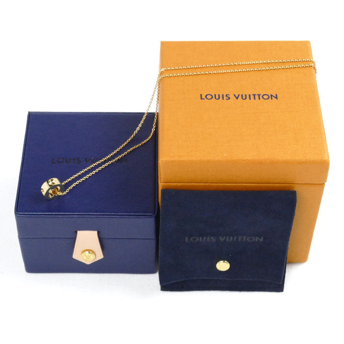 LOUIS VUITTON ルイ・ヴィトン K18YG イエローゴールド パンダンディフ アンプラント ネックレス Q93674 6.4g 45cm レディース【中古】