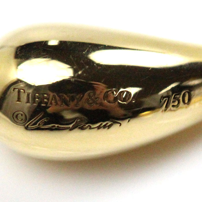 TIFFANY&Co. ティファニー K18YG イエローゴールド ティアドロップ ピアス 6.3g レディース【中古】