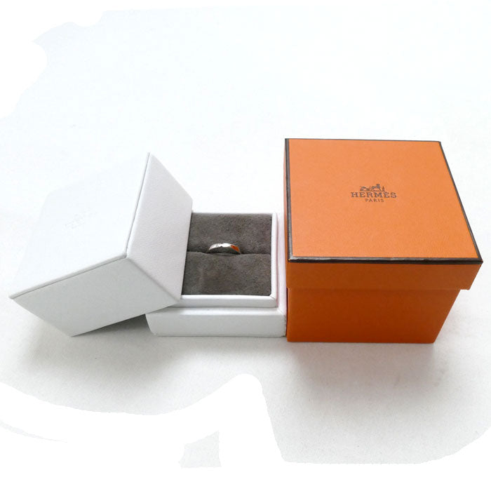 HERMES エルメス Pt950プラチナ エヴァー ケリー PM リング・指輪 H119862B 00054 13.5号 54 3.6g レディース【中古】【美品】