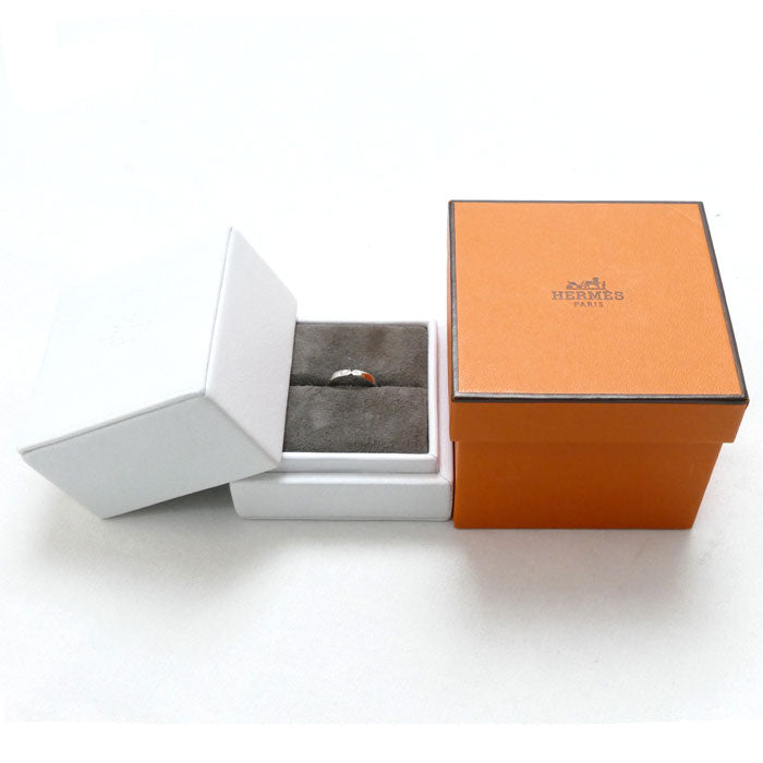HERMES エルメス Pt950プラチナ エヴァー ケリー PM リング・指輪 H119861B 00046 ダイヤモンド0.01ct 6号 46 3.0g レディース【中古】【美品】