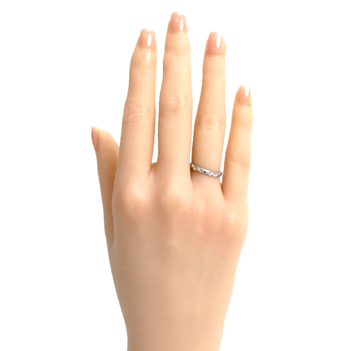 CHANEL シャネル Pt950プラチナ マトラッセ リング・指輪 6.5号 47 2.7g レディース【中古】