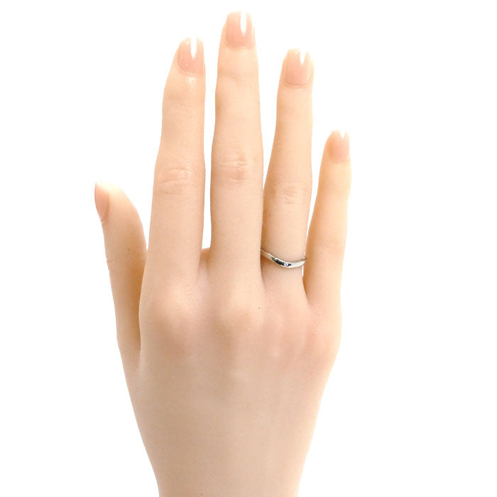 CARTIER カルティエ Pt950プラチナ バレリーナ カーブ ウェディング 3P ダイ リング・指輪 B4092947 ダイヤモンド 7号 47 2.9g レディース【中古】【美品】