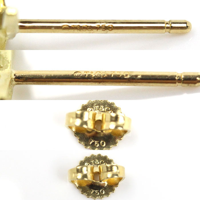 TIFFANY&Co. ティファニー K18YG イエローゴールド パロマ・ピカソ X ピアス ピアス 1.5g キス レディース【中古】【美品】