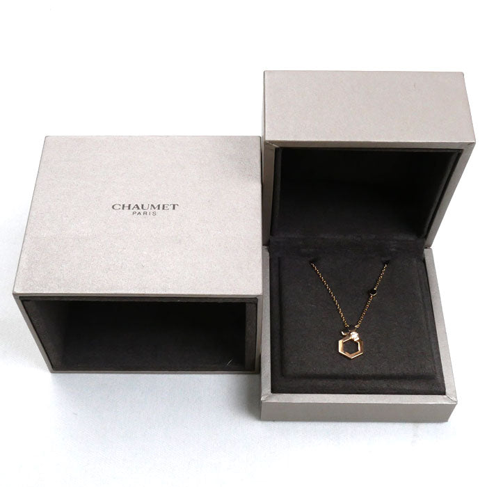 Chaumet ショーメ K18PG ピンクゴールド ビーマイラブ ネックレス 82250 3.9g 42/40/38cm レディース【中古】