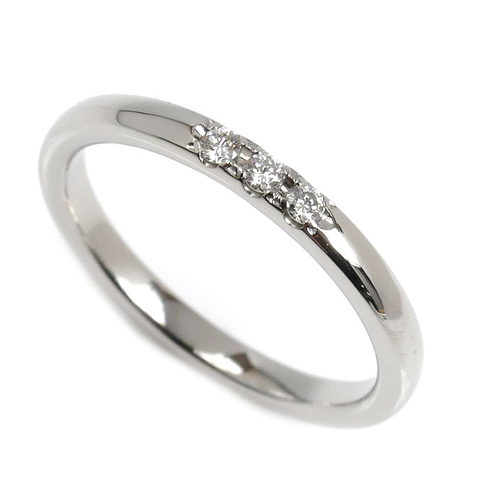 MIKIMOTO ミキモト Pt950プラチナ 3Pダイヤ リング・指輪 ダイヤモンド