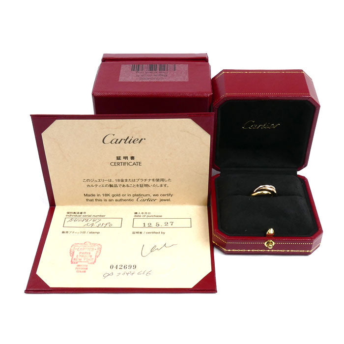CARTIER カルティエ K18YG/PG/WG トリニティ リング・指輪 B4086147 7.5号 47 3.9g レディース【中古】【美品】