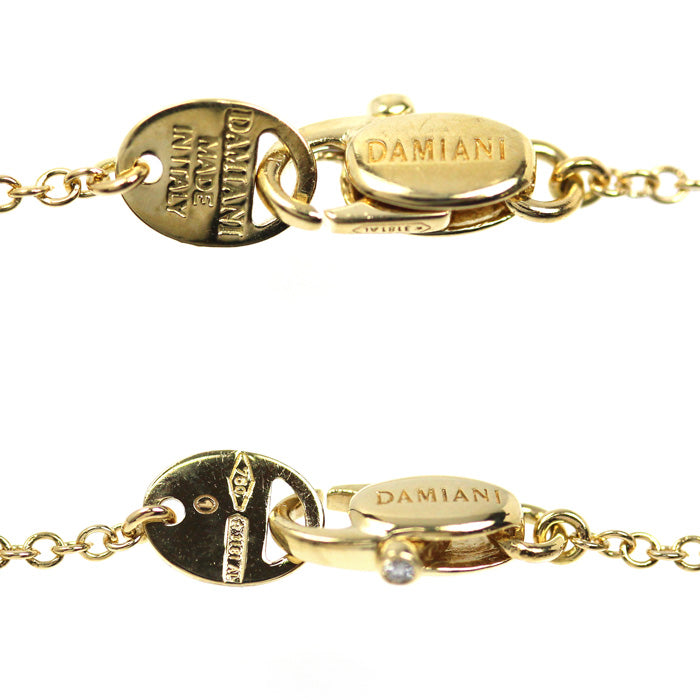 Damiani ダミアーニ K18YG イエローゴールド マルゲリータ ダイヤ ネックレス ダイヤモンド 6.7g 42/50cm レディース【中古】