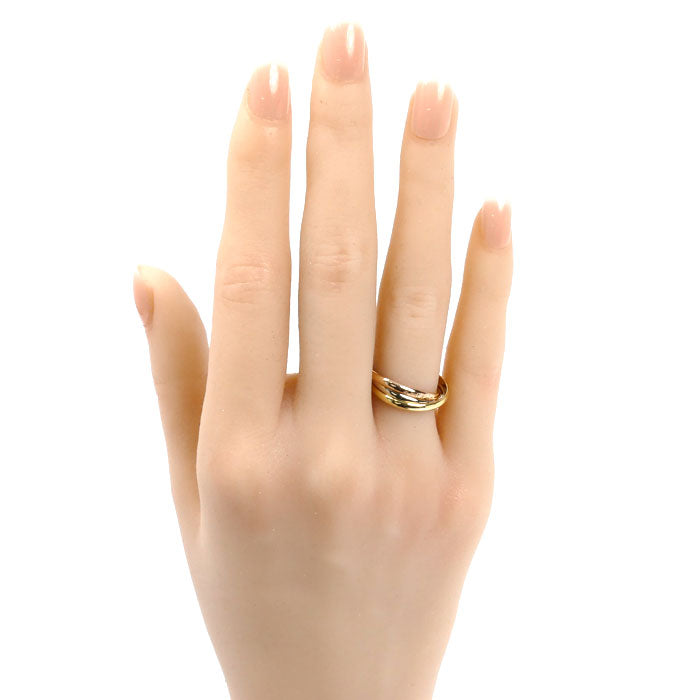CARTIER カルティエ K18YG/PG/WG トリニティ les must de cartier リング・指輪 12号 52 3.7g レディース【中古】【美品】