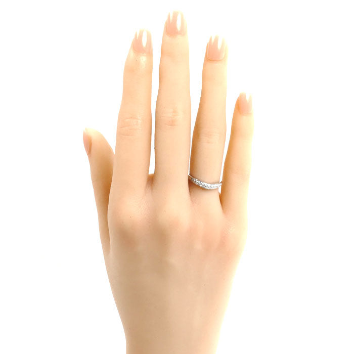 BVLGARI ブルガリ Pt950プラチナ フェディ ダイヤ リング・指輪 347292 ダイヤモンド 7号 3.6g レディース【中古】【美品】