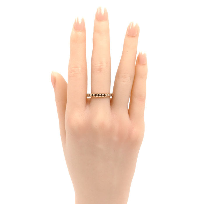 Boucheron ブシュロン K18PG ピンクゴールド キャトル クルドパリ ミディアム リング・指輪 JAL00108 22.5号 63 4.2g メンズ【中古】【美品】