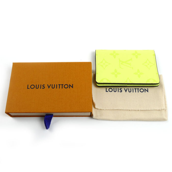 LOUIS VUITTON ルイ・ヴィトン オーガナイザードゥポッシュ カードケース タイガラマ イエロー M14113 IC ユニセックス【中古】【極美品】