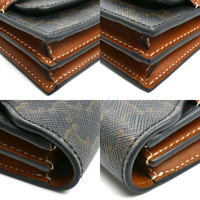 CELINE セリーヌ ビジネスカードホルダー カードケース トリオンフキャンバス ブラウン 10E242BZ9 ユニセックス【中古】【美品】