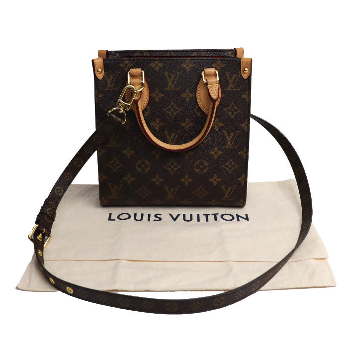 LOUIS VUITTON ルイ・ヴィトン サックプラBB 2Wayショルダーバッグ モノグラム ブラウン M45847 ICチップ【中古】【美品】