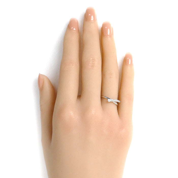 Vendome Aoyama ヴァンドーム青山 K18WG ホワイトゴールド ダイヤ リング・指輪 ダイヤモンド0.15ct 11号 2.0g レディース【中古】【美品】