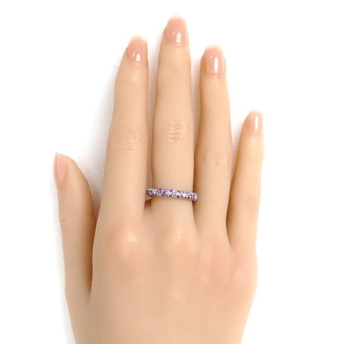 Ponte Vecchio ポンテヴェキオ K18WG ホワイトゴールド エテルノ サファイア ダイヤ リング・指輪 サファイア1.48ct ダイヤモンド0.29ct 10号 4.5g レディース【中古】