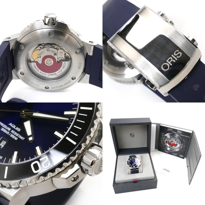 ORIS オリス アクイスデイト 腕時計 自動巻き 01.733.7730 メンズ【中古】【美品】