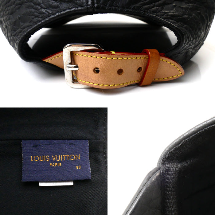 LOUIS VUITTON ルイ・ヴィトン キャスケット・1.1 モノグラム キャップ ブラック MP2605 AL0199 58 メンズ【中古】