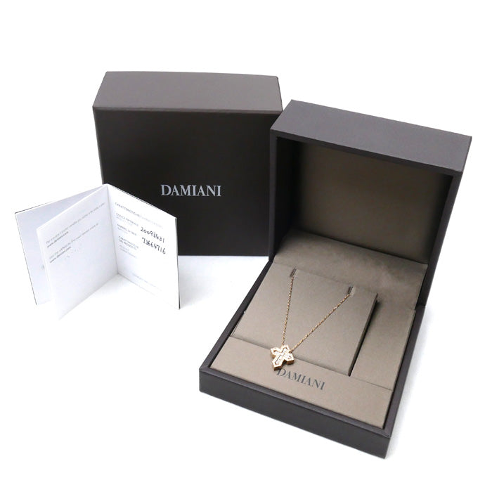Damiani ダミアーニ K18PG ピンクゴールド ベルエポック クラウンS ネックレス 20093431 ダイヤモンド 7.1g 50cm メンズ【中古】【美品】