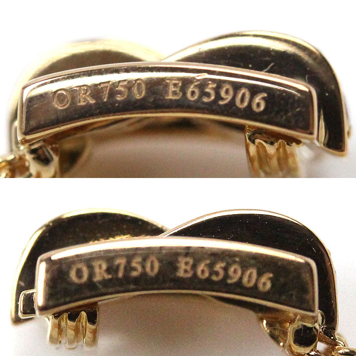 Boucheron ブシュロン K18PG ピンクゴールド デシュネ ダイヤ イヤリング ダイヤモンド 8.9g レディース【中古】【美品】