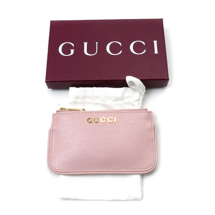GUCCI グッチ スクリプト コインケース ピンク 790102 レディース【中古】【美品】