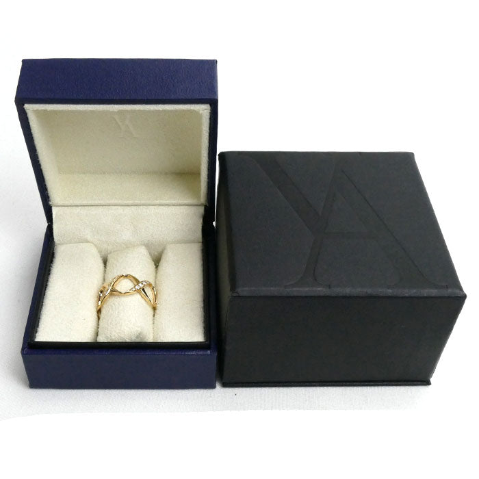 Vendome Aoyama ヴァンドーム青山 K18YG イエローゴールド ダイヤ リング・指輪 AGVR9997 ダイヤモンド0.14ct 13号 4.6g レディース【中古】