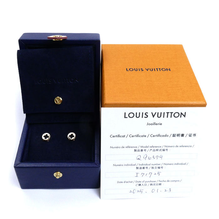 LOUIS VUITTON ルイ・ヴィトン K18PG ピンクゴールド ピュス アンプラント ピアス Q96579 2.9g レディース【中古】【美品】