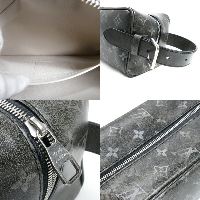 LOUIS VUITTON ルイ・ヴィトン モノグラム・ブラッシュド ロッカー・ドップキット セカンドバッグ M11670 ICチップ メンズ【中古】【美品】