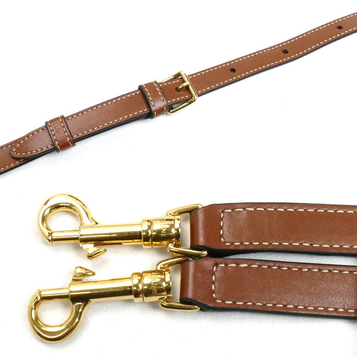 CELINE セリーヌ キュイル トリオンフ スモールボストン 2Wayショルダーバッグ タン 113773DU3.04LV レディース【中古】【極美品】