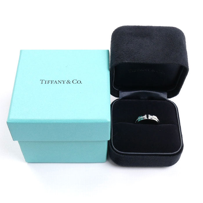 TIFFANY&Co. ティファニー K18WG ホワイトゴールド T TWOナロー リング・指輪 60151270 ダイヤモンド 9号 5.8g レディース【中古】【美品】
