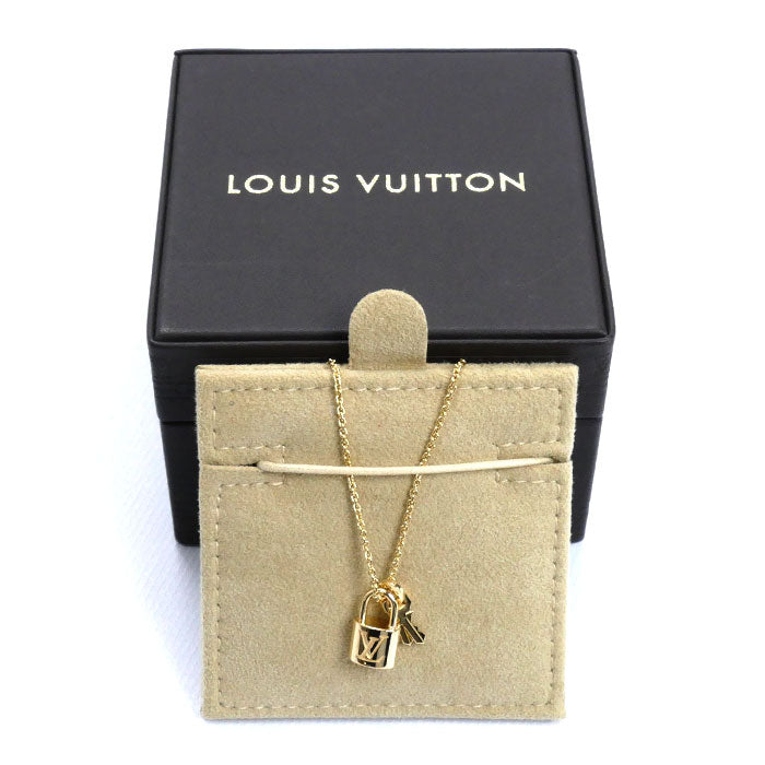 LOUIS VUITTON ルイ・ヴィトン K18YG イエローゴールド パンダンティフ ロックイット ネックレス Q93340 8.0g 50cm レディース【中古】【美品】