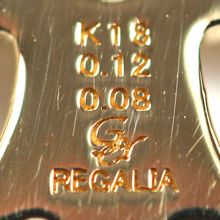 ゆきざき K18YG イエローゴールド レガリア ダイヤ ペンダントトップ YMR16.12.6.5 ダイヤモンド0.12ct/0.08ct 2.4g ユニセックス【中古】【美品】