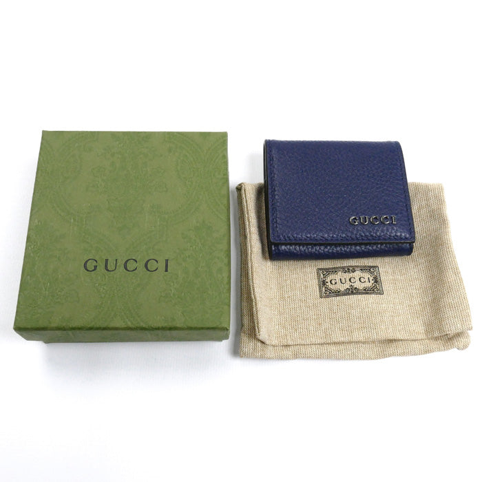 GUCCI グッチ コインケース ネイビー 771160 メンズ【中古】【美品】