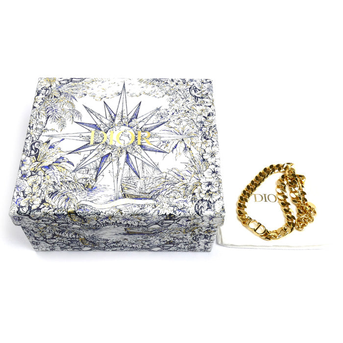 Christian Dior クリスチャンディオール メタル ダンスーズ エトワール チョーカー ネックレス N0519DSEMT D300 37~44cm レディース【中古】【美品】