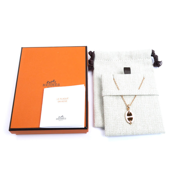 HERMES エルメス GP ミニマイヨン PM ペンダント ネックレス H100053FOD2 41・46cm レディース【中古】【美品】