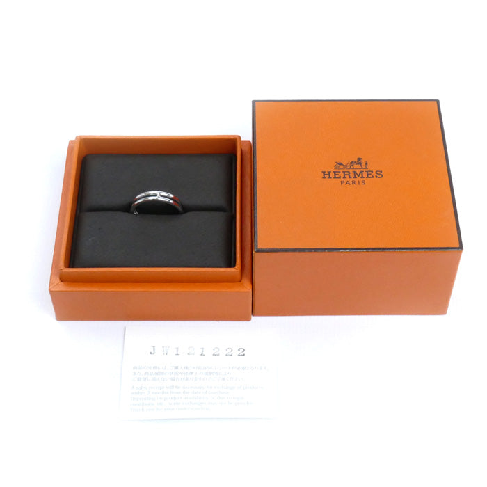 HERMES エルメス K18WG ホワイトゴールド アリアンヌ リング・指輪 H119834B 00049 9号 49 2.9g レディース【中古】【美品】