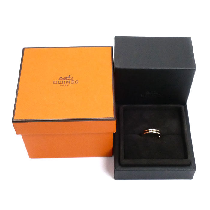 HERMES エルメス K18PG ピンクゴールド アリアンヌ リング・指輪 H119836B 00047 7号 47 2.6g レディース【中古】【美品】
