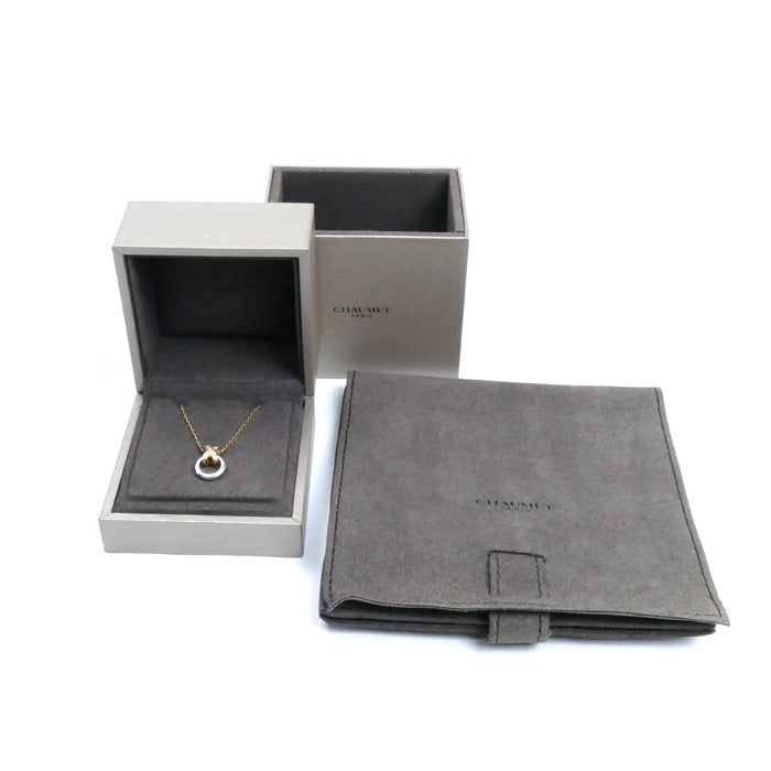 Chaumet ショーメ K18PG/WG プルミエ リアン ネックレス 81697 ダイヤモンド 6.3g 38-40-42cm レディース【中古】